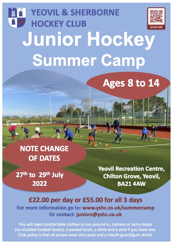 Junior Summer Hockey Camp – Yeovil & Sherborne Hockey Club